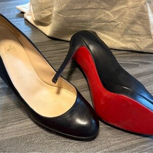 Christian Louboutin Black and Red Heels